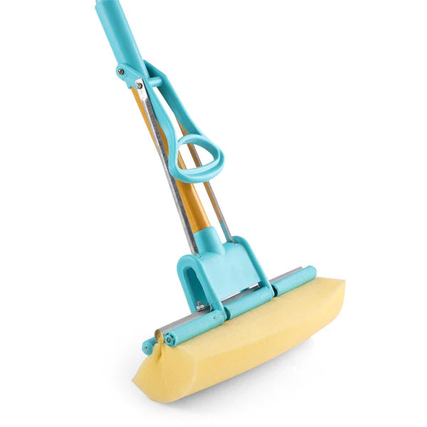 ™Stainless Steel Sponge Mop with Long Handle – Floor, Bathroom, Kitchen & Office Use