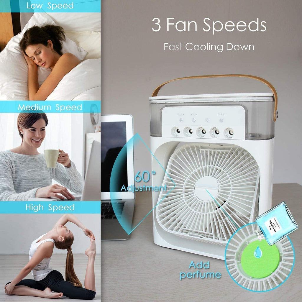 ™Cheerified 4-in-1 USB-C Mini Mist Fan & Humidifier