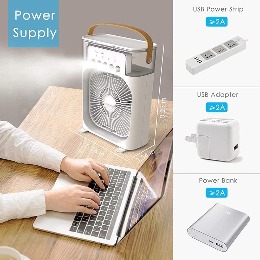 ™Cheerified 4-in-1 USB-C Mini Mist Fan & Humidifier